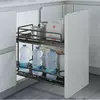 Dvodelna izvlečna košara Ellite za element 450 mm