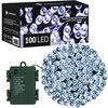 Springos novoletne lučke na baterije 100 LED 6000K 8 funkcij 10 + 0,5m