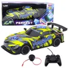 Dirkalni avtomobil LEAN TOYS RC z osvetljeno karoserijo, rumeno