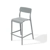 Prosperplast Visok barski stol RIMO, siv, plastičen, 107,5 cm