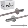 Aluminijaste odprte zakovice 3,2x6 mm RAL 9007