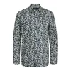 JACK & JONES Srajca Leeds mornarska/dimno modra/temno siva/greige