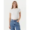 Tommy Jeans Majica Script DW0DW20910 Écru Slim Fit