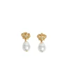 Juicy Couture Uhani Heritage Crown & Pearl Drop zlata