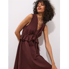 Mohito - Bombažna obleka mini - temno rjava