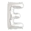 shumee Srebrn balon v obliki črke 70 CM srebrna črka E
