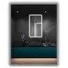 shumee LED osvetljeno ogledalo 60x65 vodoodporno IP65 obešalno navpično vodoravno