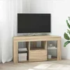 vidaXL Kotna LED TV omarica Sonoma hrast 102 x 40 x 50 cm