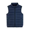 TOMMY HILFIGER Brezrokavnik temno modra