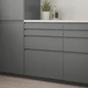 VOXTORP Front fioke, tamnosiva, 60x10 cm