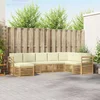 Set vanjskih sofa 8 pcs Bijela i krem 304 x 185,5 x 73 cm