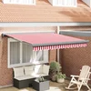 Povlačivi tende Crvena i bijela 350 x 250 x 165 cm