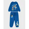 Sinsay - Pamučni komplet: dukserica i pantalone Mickey Mouse - mornarsko
