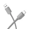 Hoco USB-A–USB-C kabel Hoco 3 A, 1 m, X113, siv