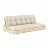 Siva/bež lanena raztegljiva sedežna garnitura 196 cm Base – Karup Design