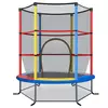 Northix Otroški trampolin O140 cm z mrežo nosilnost 135 kg