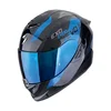 SCORPION Exo-1400 evo ii carbon air platted black blue kaciga