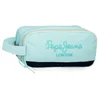 PEPE JEANS DALMA prazna pernica sa 3 pregrade - tirkizna