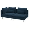 SÖDERHAMN Sofa trosed, bez stranice/Kelinge tamnoplava