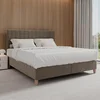 Bessagi Home Postelja Boxspring Olivia, Rjava, 180x200