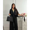 Squareonline Ženski kardigan Black Satin Touch, Crni