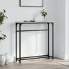 Konzolni stol siva boja hrasta 75x19,5x75 cm konstruirano drvo