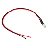 Zelena LED dioda 5 mm z vodnikom 20 cm 12 V 4608-