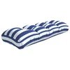 Vidaxl Blazina za palete modro bele črte 120x40x12 cm blago