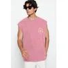 Trendyol Muška majica Tmnss23Al00009, Roze