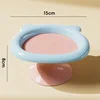 BNBNO Posuda za mačke, 8 cm, Plavo-roze