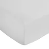 Bela napenjalna rjuha iz bombažnega satena 150x200 cm Cotton Sateen – Bianca