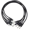 Erica Synths Braided eurorack patch cable 30cm (5pcs, black) 0,3 m Ravni - Ravni Patch kabel