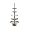 Eglo 427652 - Stalak za posluživanje BABIRIK 206x79 cm srebran