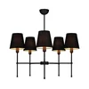 Luster na šipci MADELA 5xE14/40W/230V crna