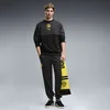 PUMA Borussia Dortmund ftblCulture Sweat Pants Men, Clothing, Black/Faster Yellow, S