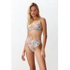 Trendyol Floral Print High Waist Hipster Bikini Bottom