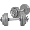 Gorilla Sports Set od 2 podesive bučice od livenog gvožđa ukupno 30 kg