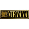 Nirvana Logo & Happy Face Bordered Small Iron-On Patch