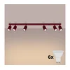 Brilagi - LED spot svetiljka CRESTO 6xGU10/10W/230V bordo