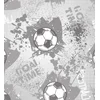 Tapeta nogometna žoga v sivi barvi - 245x270
