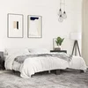 Okvir za krevet crni 200 x 200 cm konstruirano drvo i metal