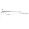 Okvir električne tende s LED-ovima Bijeli 3 x 2 m Aluminij