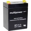 multipower Svinčev akumulator 12 V 2.9 Ah multipower MP2,9-12 A97275 svinčevo-koprenast (AGM) 79 x 107 x 56 mm ploščati vtič 4.8 mm