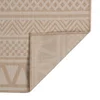 MAISON CHIC Zunanja Preproga, Rug ploščato tkanje 160x230 cm rjave črte, (22122611)