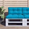 Jastuci za palete 2 kom plavi od tkanine Plava 80 x 80 x 12 cm