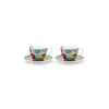 Pip Studio komplet skodelic s podstavkom iz glaziranega porcelana 300 ml