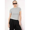 Trendyol Milla Ženska majica TWOSS24TS00063, Siva