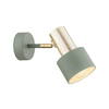Argon 4315 - Zidni spot DORIA 1xE27/15W/230V zelena/mesing