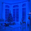 LED sijalice plave imitacija zavese 3x3m