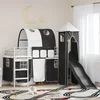 Okvir Krevet za Dječji Loft Bijela i crna 90 x 190 cm Metal